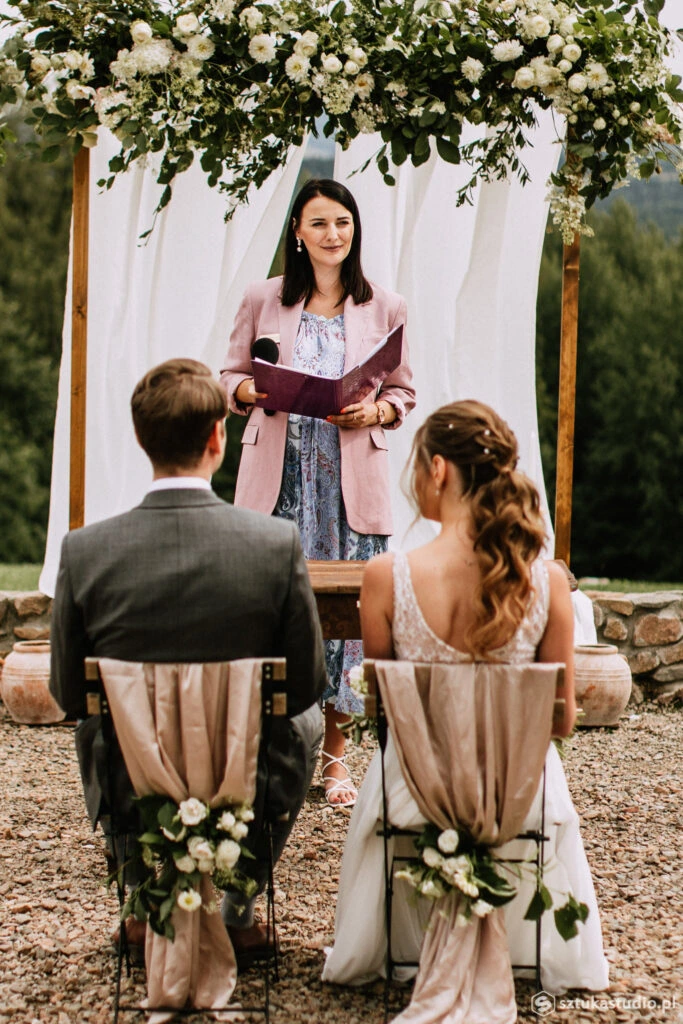 A photo of a humanist wedding